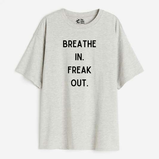 Deep Breaths Lightweight 180 GSM Unisex Oversized T-shirts