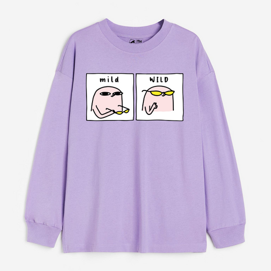 "Mild & Wild - Cozy Delight: Winter Bliss Unisex Oversized Sweatshirt (400 GSM)"