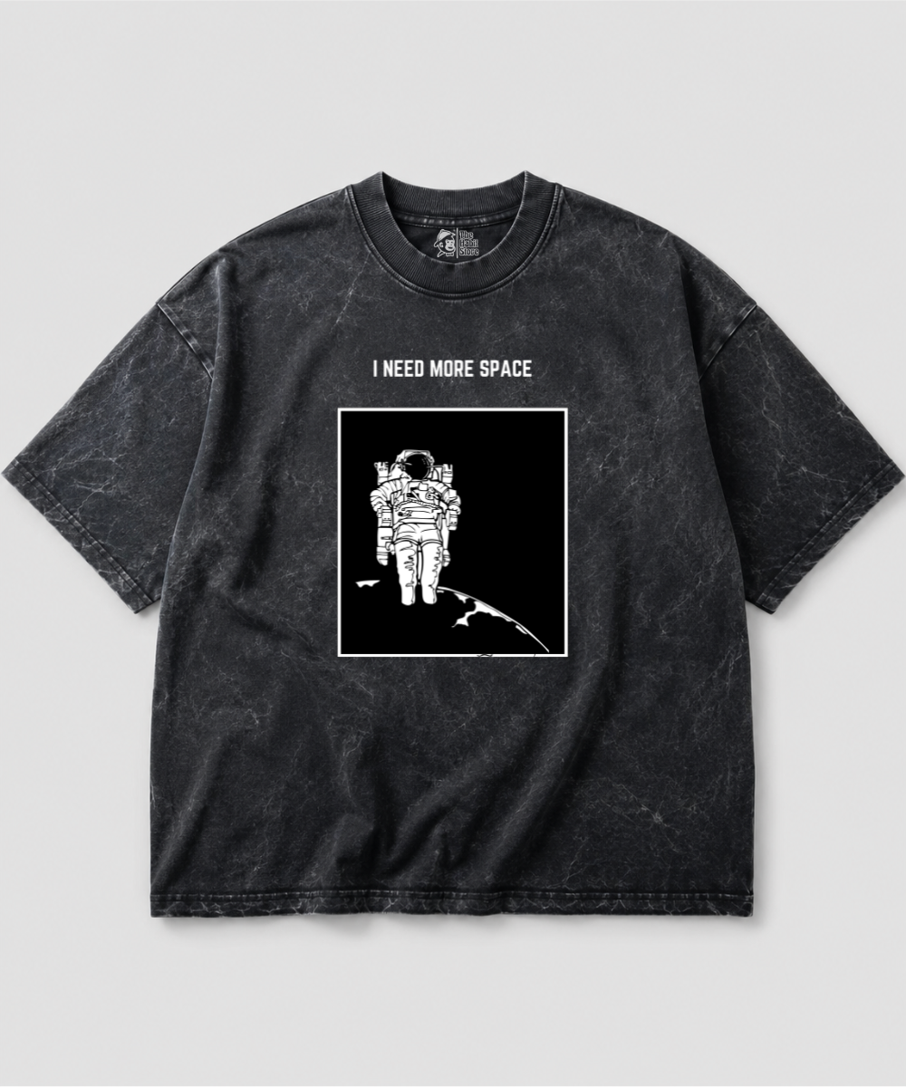 I Need More Space Acid Wash Oversized T-shirt | 240 GSM