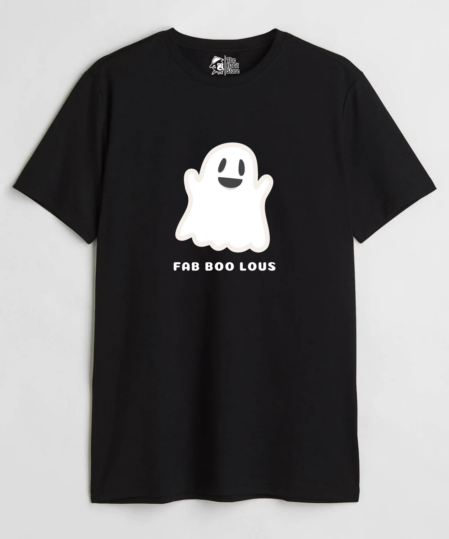 Fab Boo Lous Unisex Round Neck Half Sleeve T-shirt