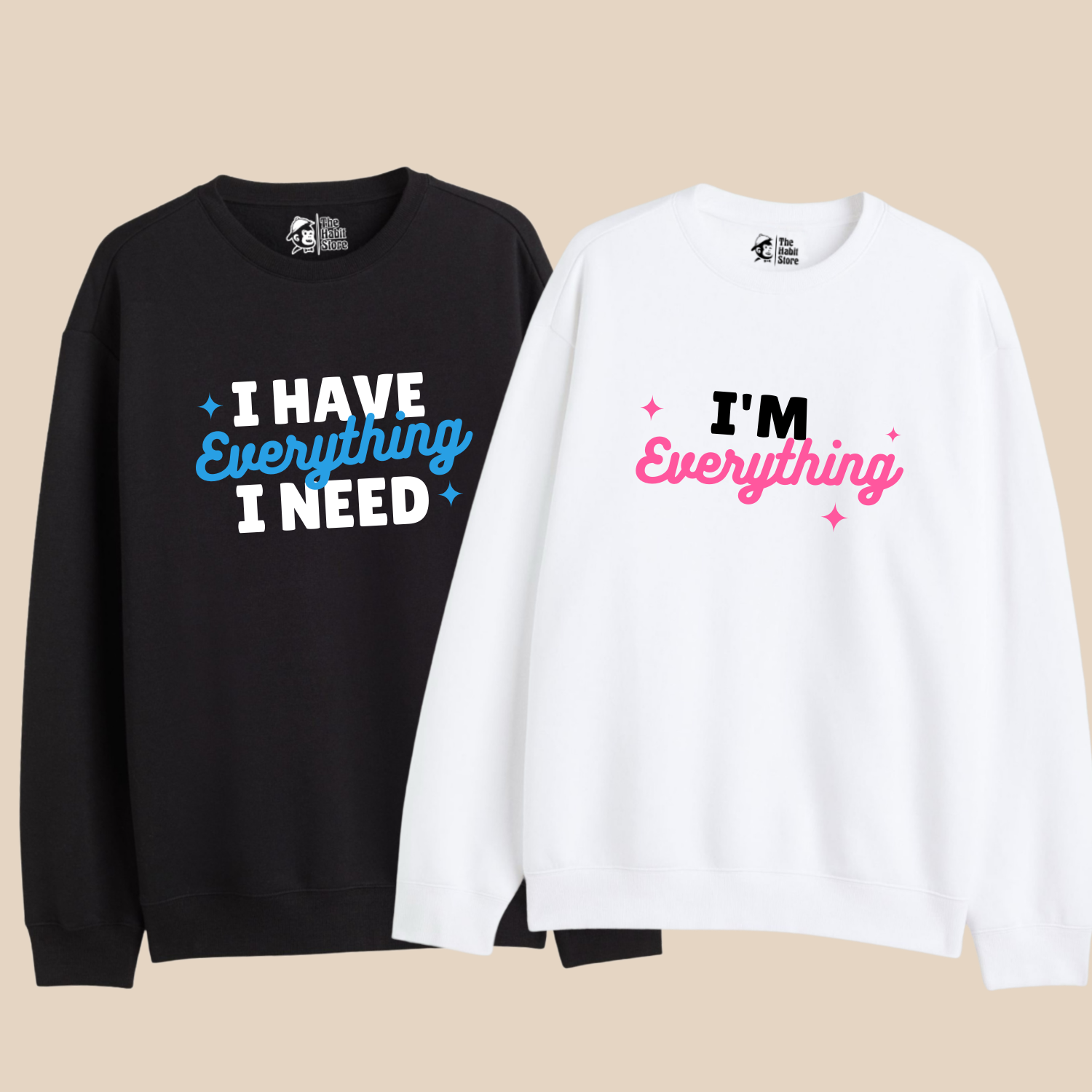 I Have Everything I Need – I’m Everything – Couple Oversized Sweatshirts (Set of 2) | Premium 400 GSM