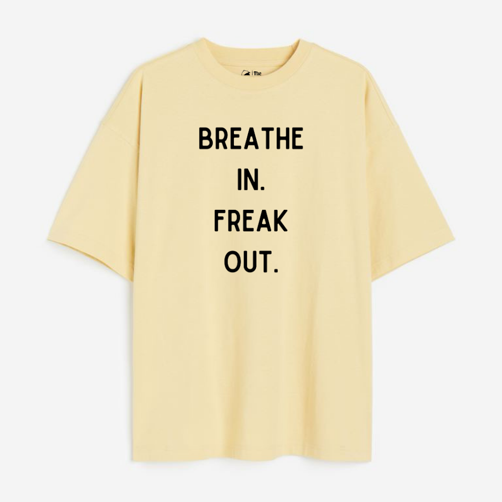 Deep Breaths Lightweight 180 GSM Unisex Oversized T-shirts