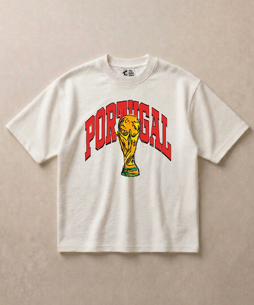 Portugal 2026 — Premium Football French Terry Oversized T-shirt