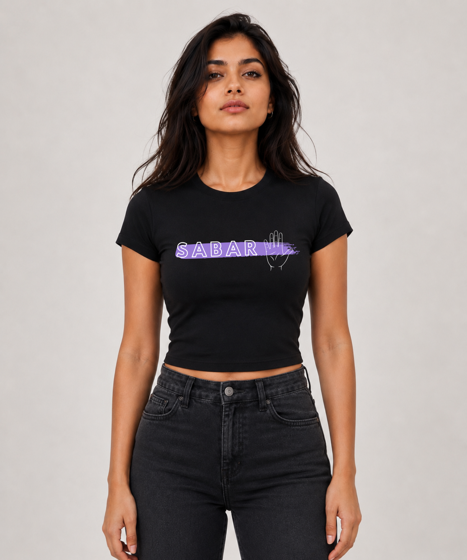 Sabar — Baby Tee Fitted Crop