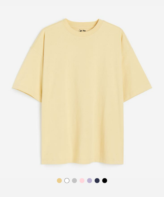 Lightweight Solid Oversized Unisex T-shirt – 7 Classic Colours