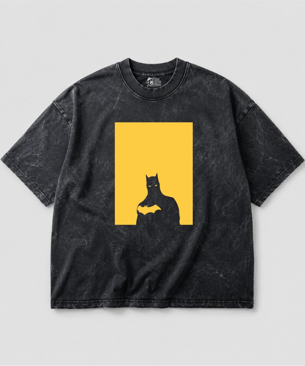 Batman Acid Wash Oversized T-shirt | 240 GSM