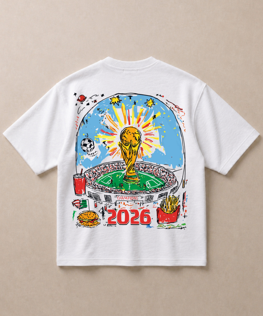 Portugal 2026 — Premium Football French Terry Oversized T-shirt