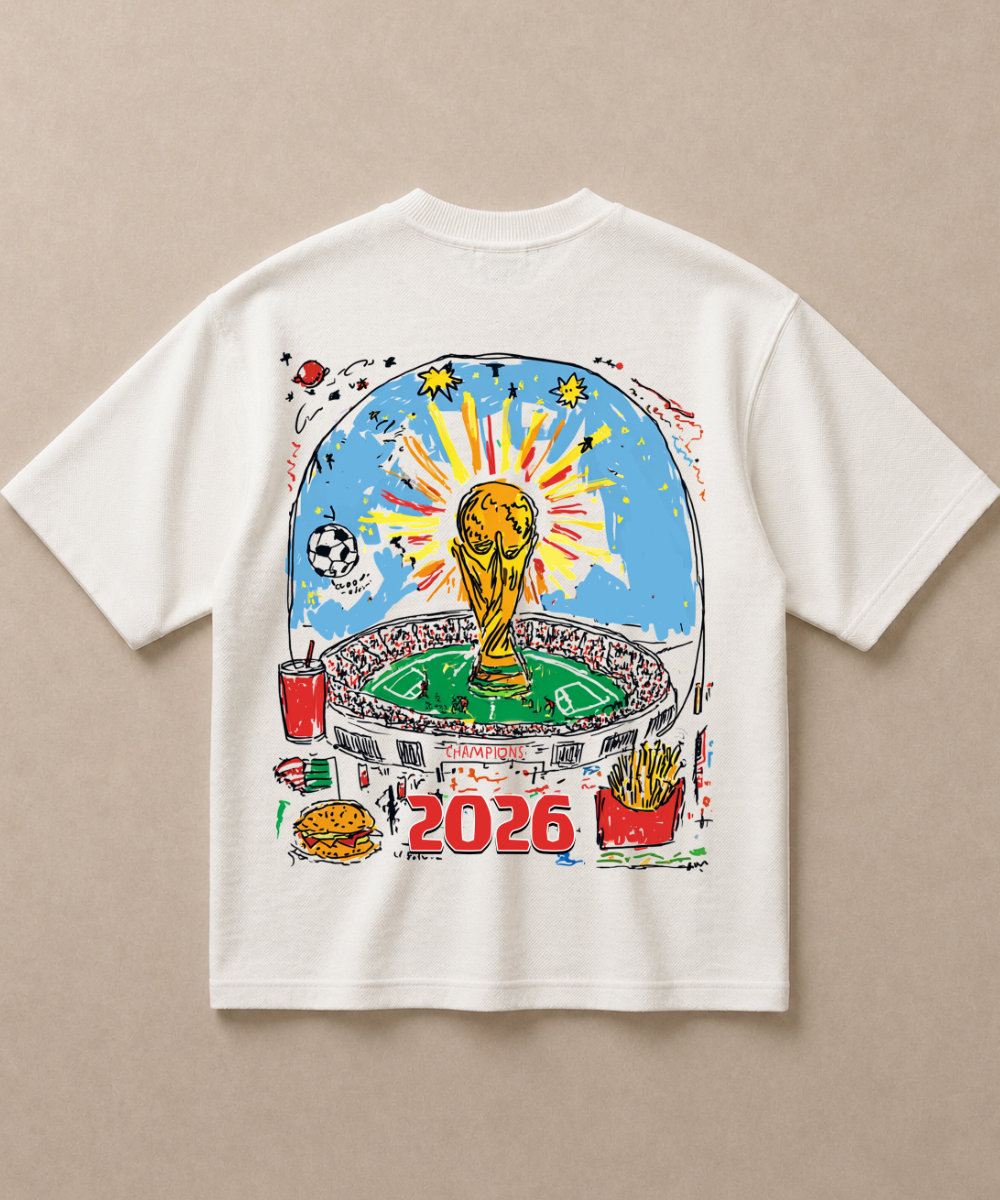 Portugal 2026 — Premium Football French Terry Oversized T-shirt