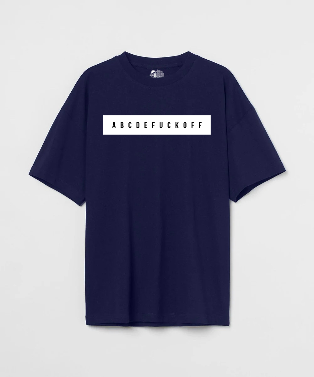 ABCDEFUCKOFF 240 GSM Unisex Oversized T-shirt