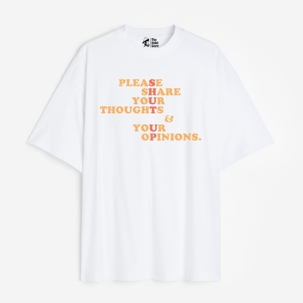 Shut Up Lightweight 180 GSM Unisex Oversized T-shirts