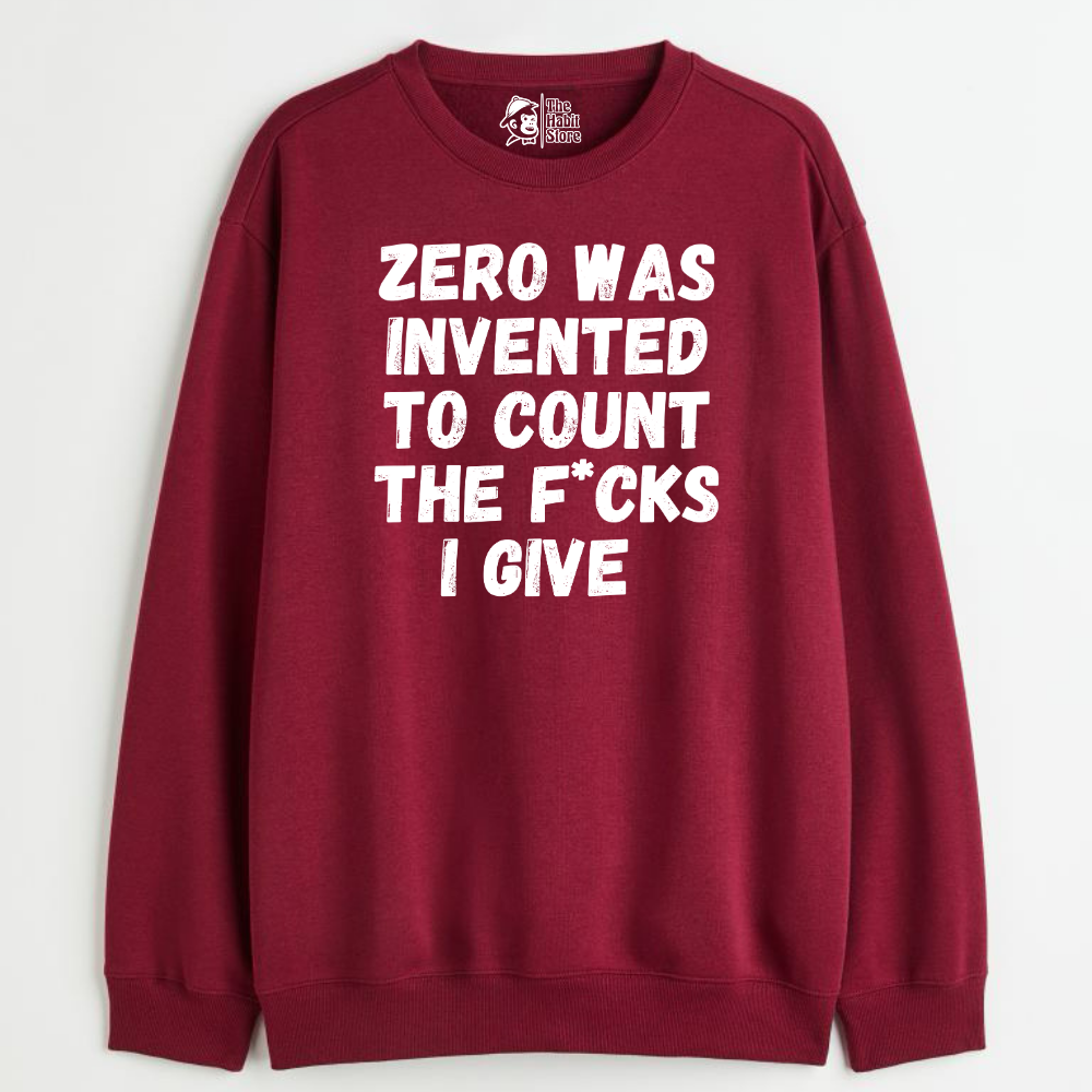 "This is What Zero Was Invented For - Cozy Delight: Winter Bliss Unisex Oversized Sweatshirt (400 GSM)"