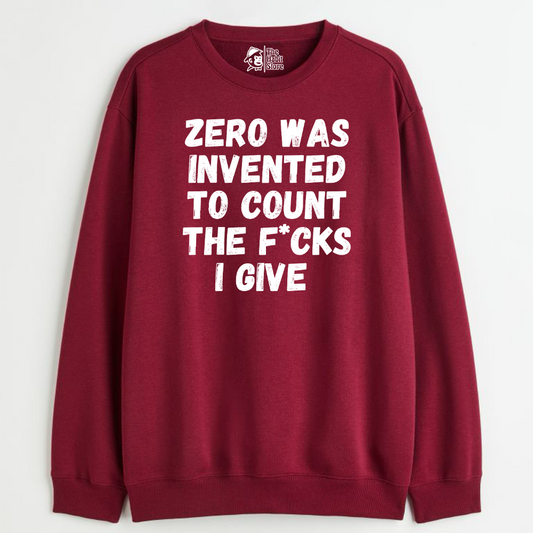 "This is What Zero Was Invented For - Cozy Delight: Winter Bliss Unisex Oversized Sweatshirt (400 GSM)"