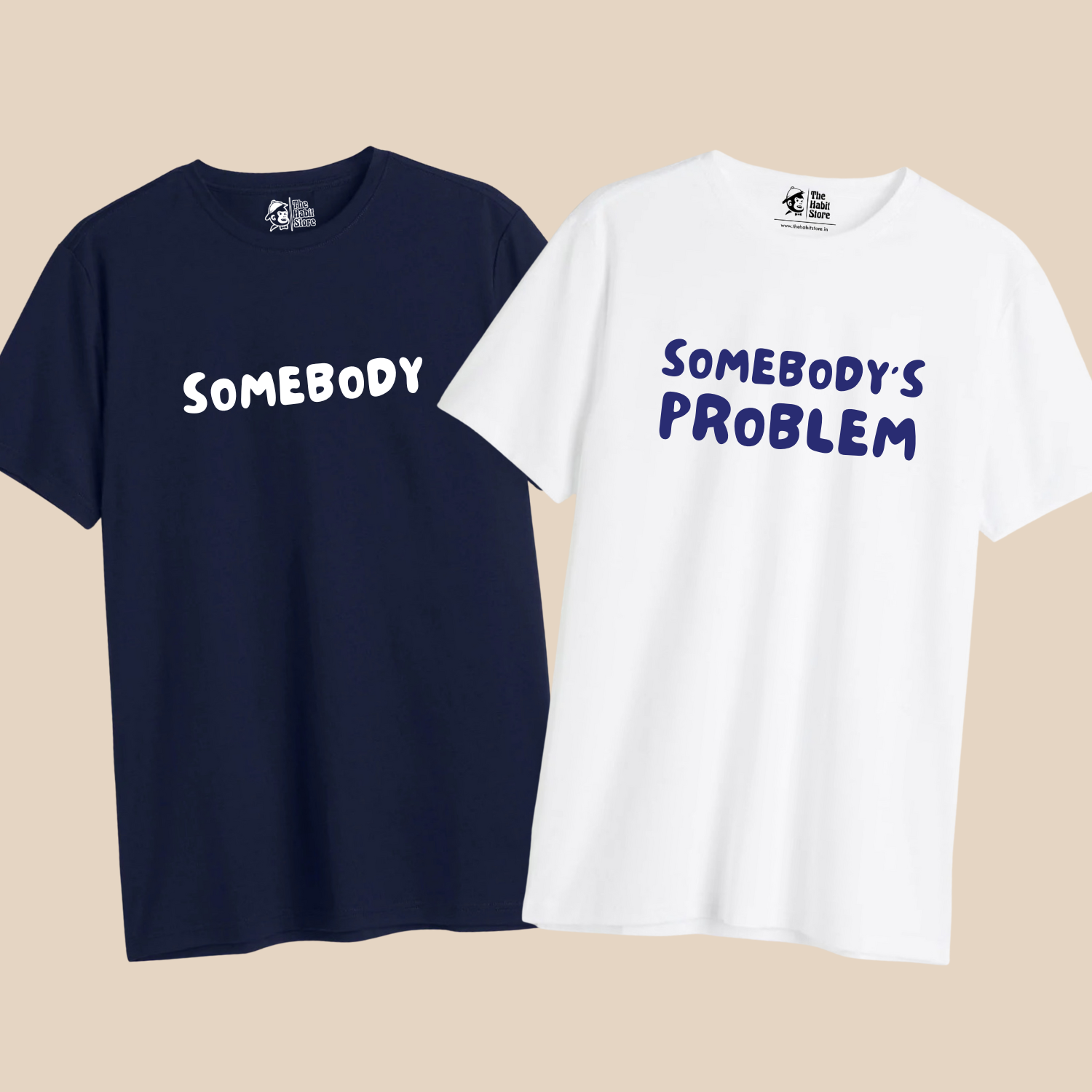Somebody / Somebody’s Problem – Couple Regular Fit T-shirts (Set of 2)