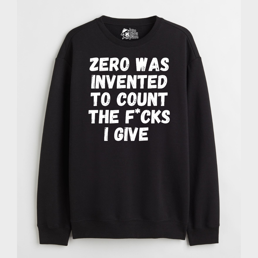 "This is What Zero Was Invented For - Cozy Delight: Winter Bliss Unisex Oversized Sweatshirt (400 GSM)"