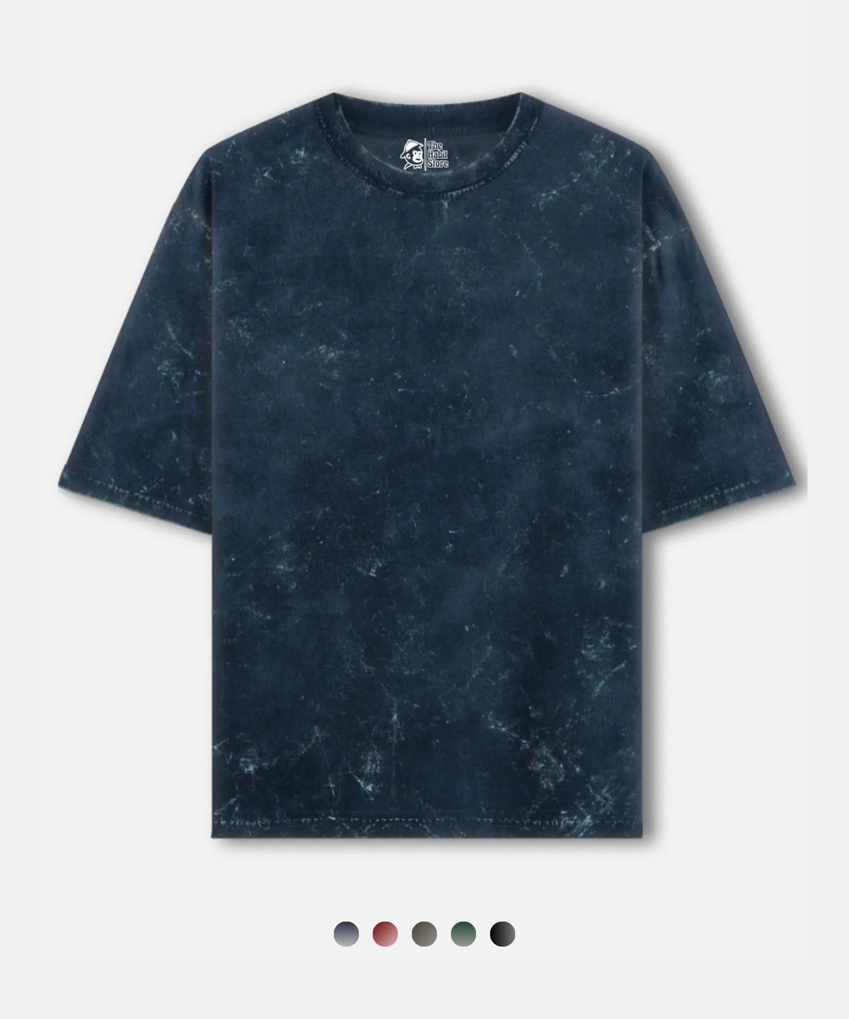 Statement Acid Wash Oversized Unisex T-shirt – 5 Bold Shades (240 GSM)