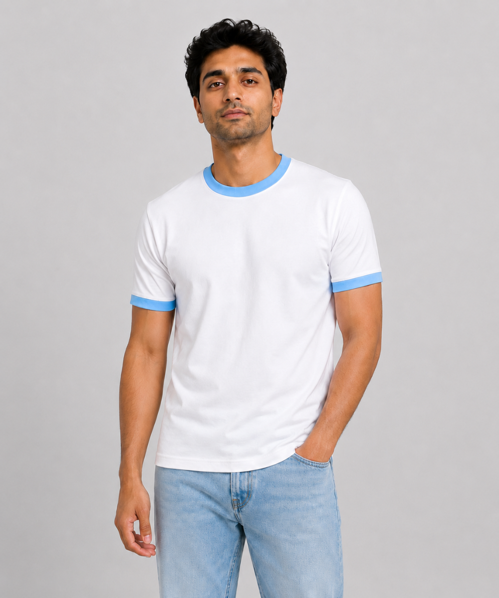 White Ringer T-Shirt