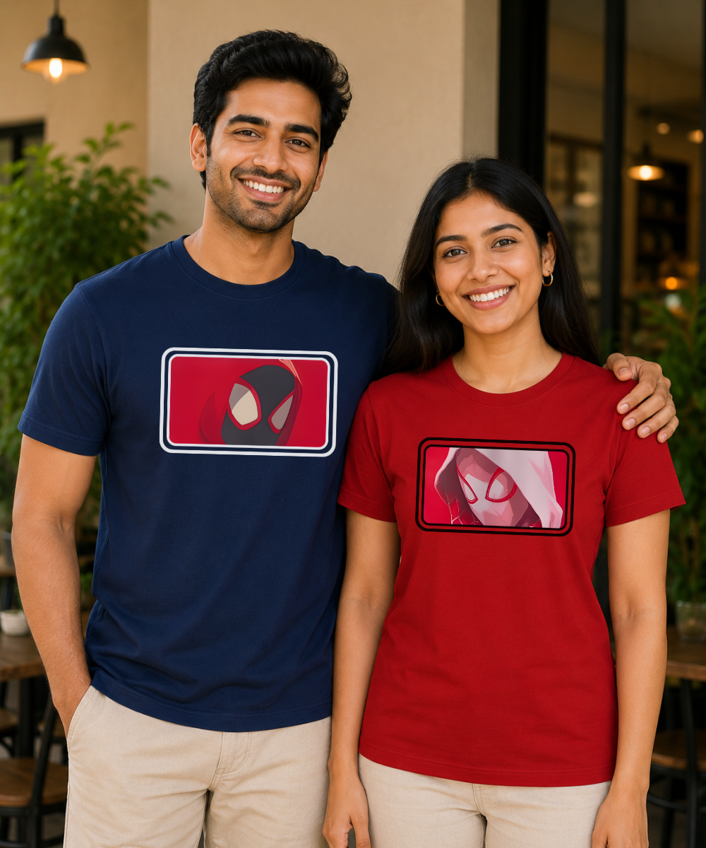 Spider-Man / Spider-Gwen – Couple Regular Fit T-shirts (Set of 2)