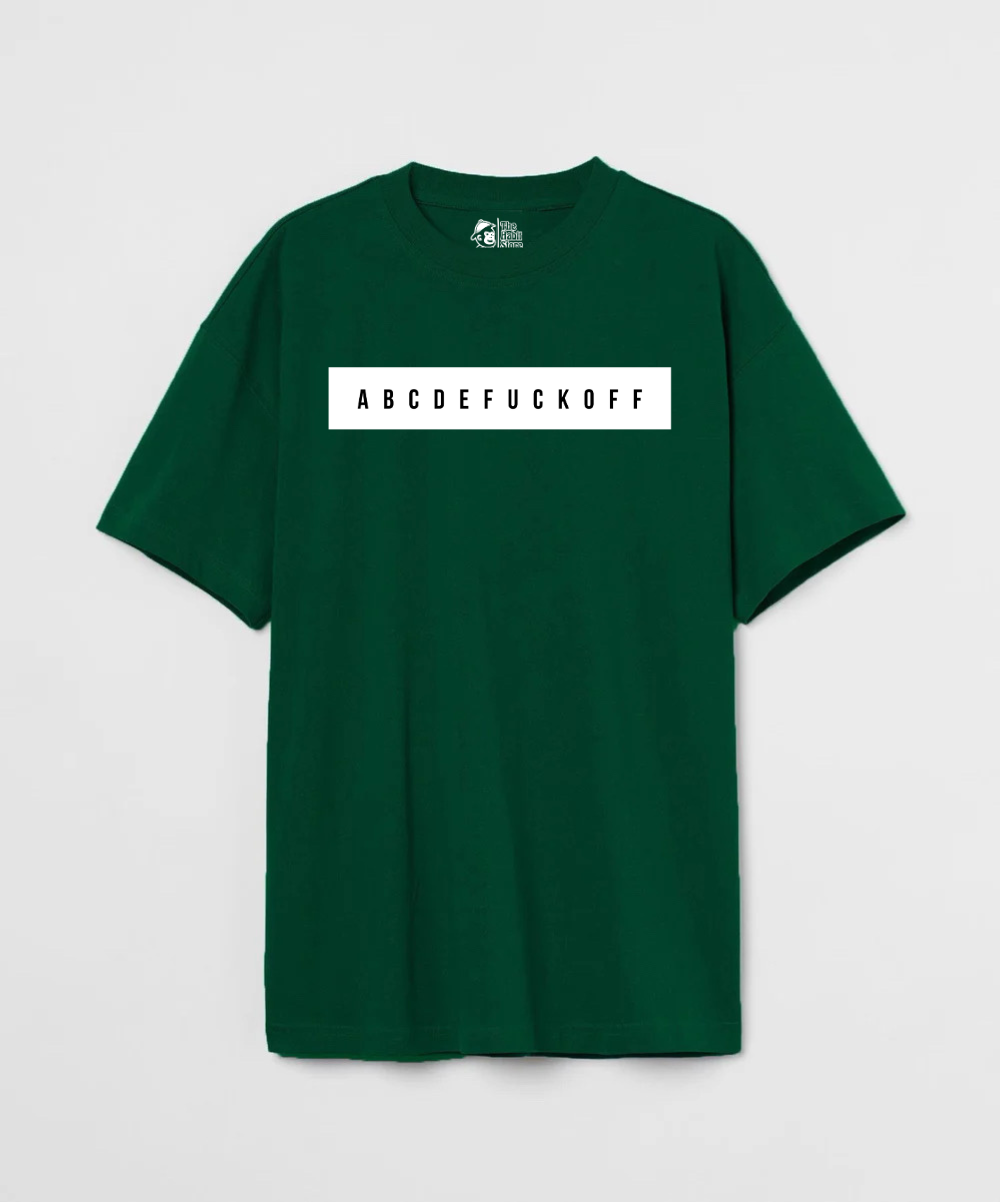 ABCDEFUCKOFF 240 GSM Unisex Oversized T-shirt