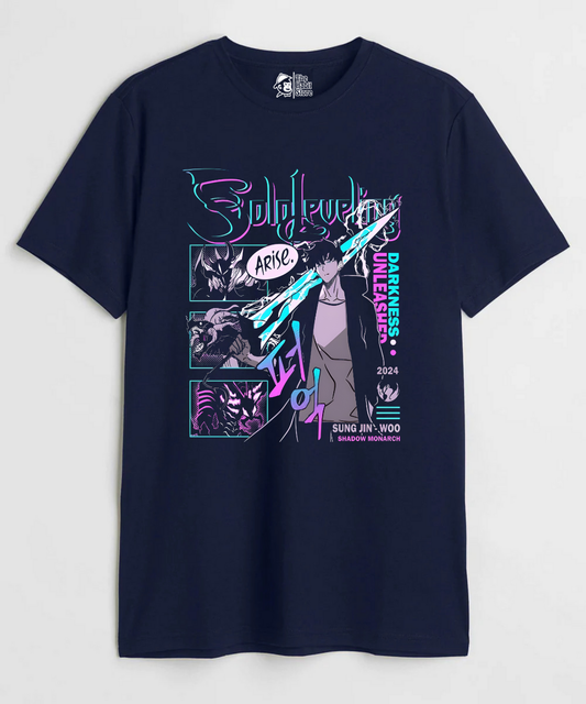 Darkness Unleashed Sololeveling – Anime Paglu – Unisex Regular Fit T-shirt