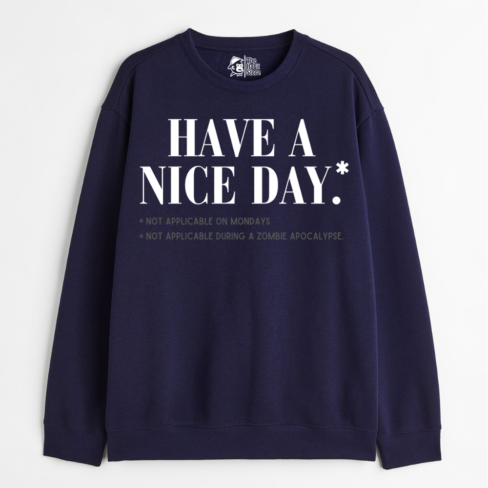 "Terms & Conditions Apply - Cozy Delight: Winter Bliss Unisex Oversized Sweatshirt (400 GSM)"