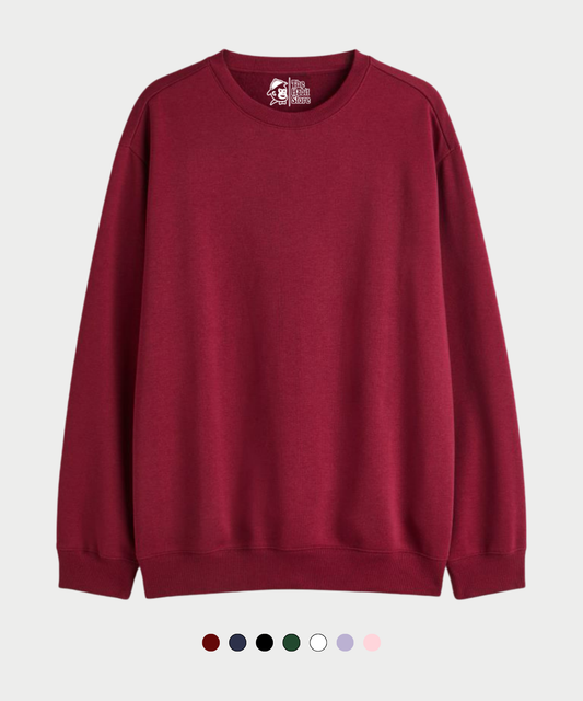 Cozy Delight: Unisex Heavyweight Oversized Sweatshirt – 7 Winter-Ready Colours (400 GSM)"