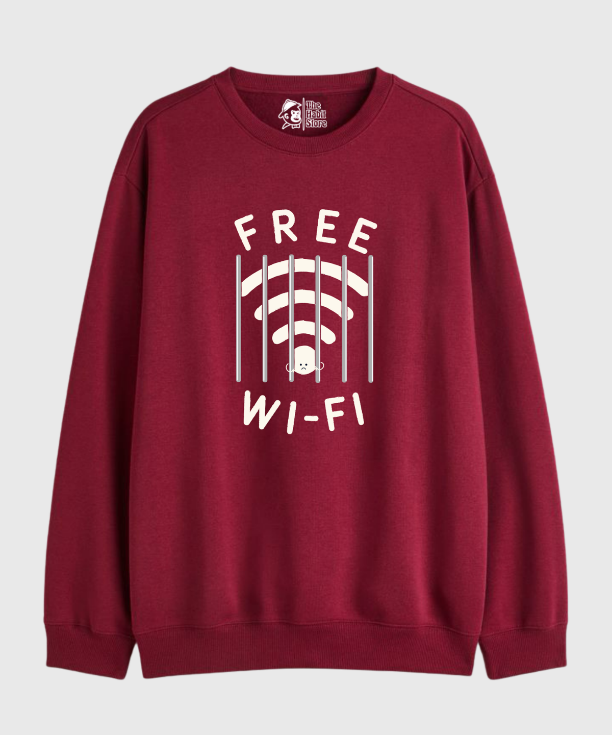 Free Wifi - Cozy Delight: Winter Bliss Unisex Oversized Sweatshirt (400 GSM)