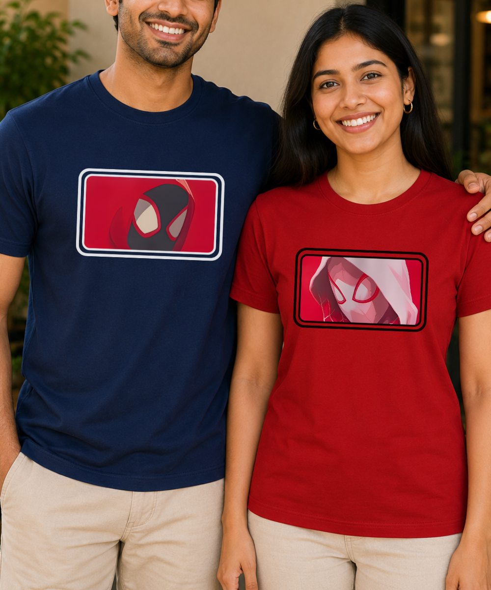 Spider-Man / Spider-Gwen – Couple Regular Fit T-shirts (Set of 2)