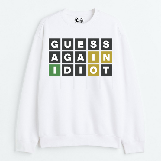 "Guess Again - Cozy Delight: Winter Bliss Unisex Oversized Sweatshirt (400 GSM)"