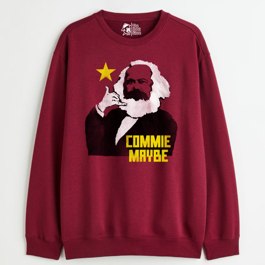 "But Here's My Number, So Commie Maybe - Cozy Delight: Winter Bliss Unisex Oversized Sweatshirt (400 GSM)"