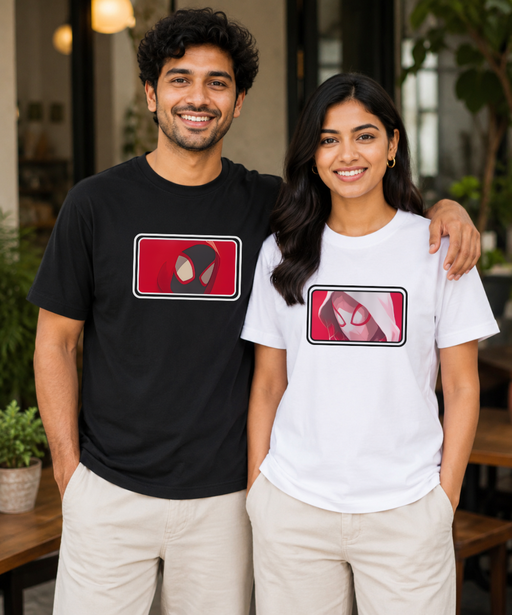 Spider-Man / Spider-Gwen – Couple Regular Fit T-shirts (Set of 2)