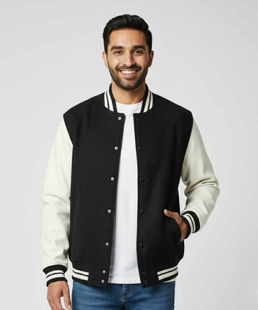 Classic Varsity Jacket | Unisex, Premium Fit - 6 Winter-Ready Colours (300 GSM)