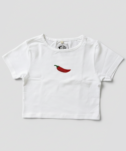 Too Hot To Handle 🌶 – Embroidered Baby Tee