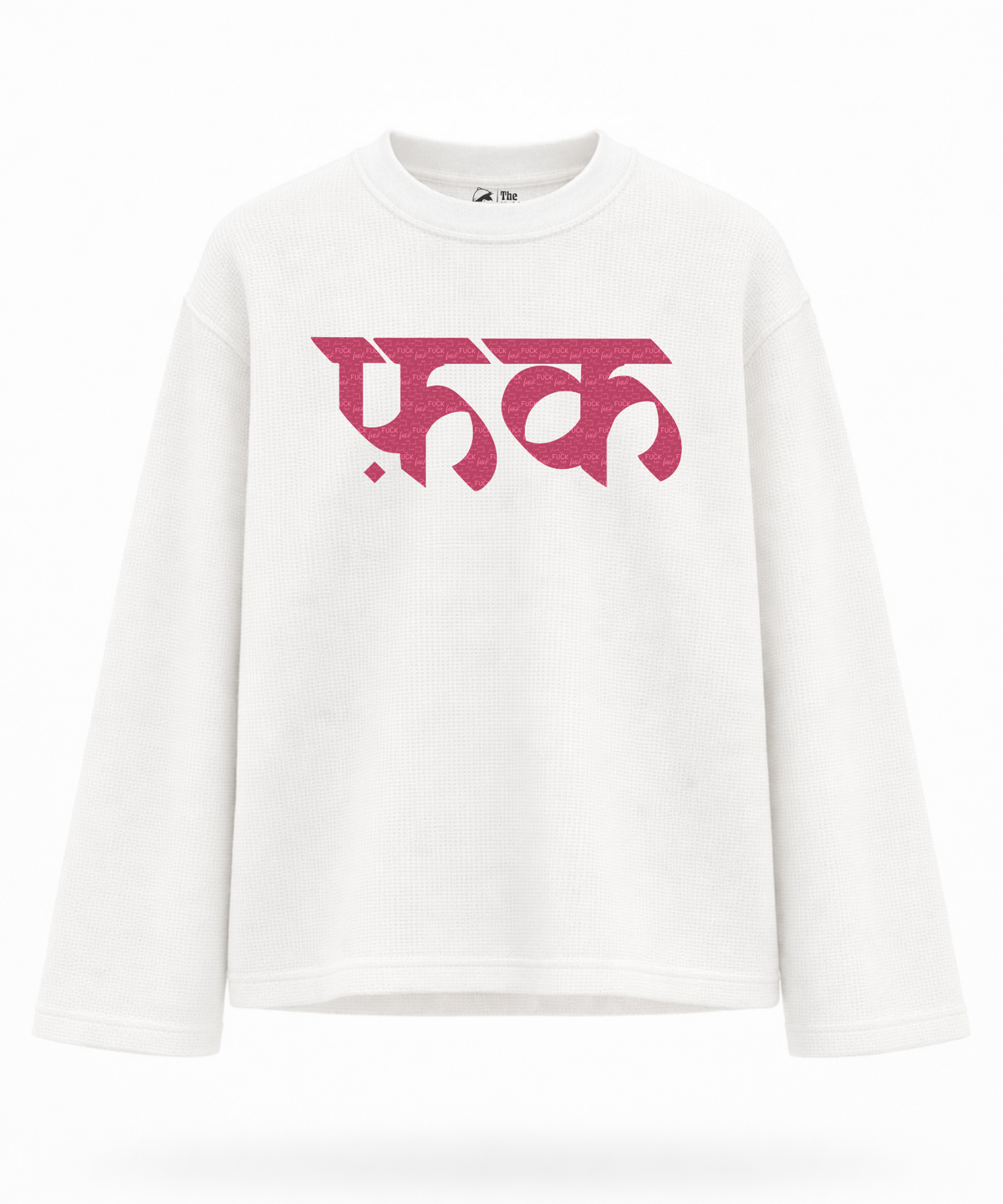 Fu*k - Waffle Knit Oversized Full Sleeve