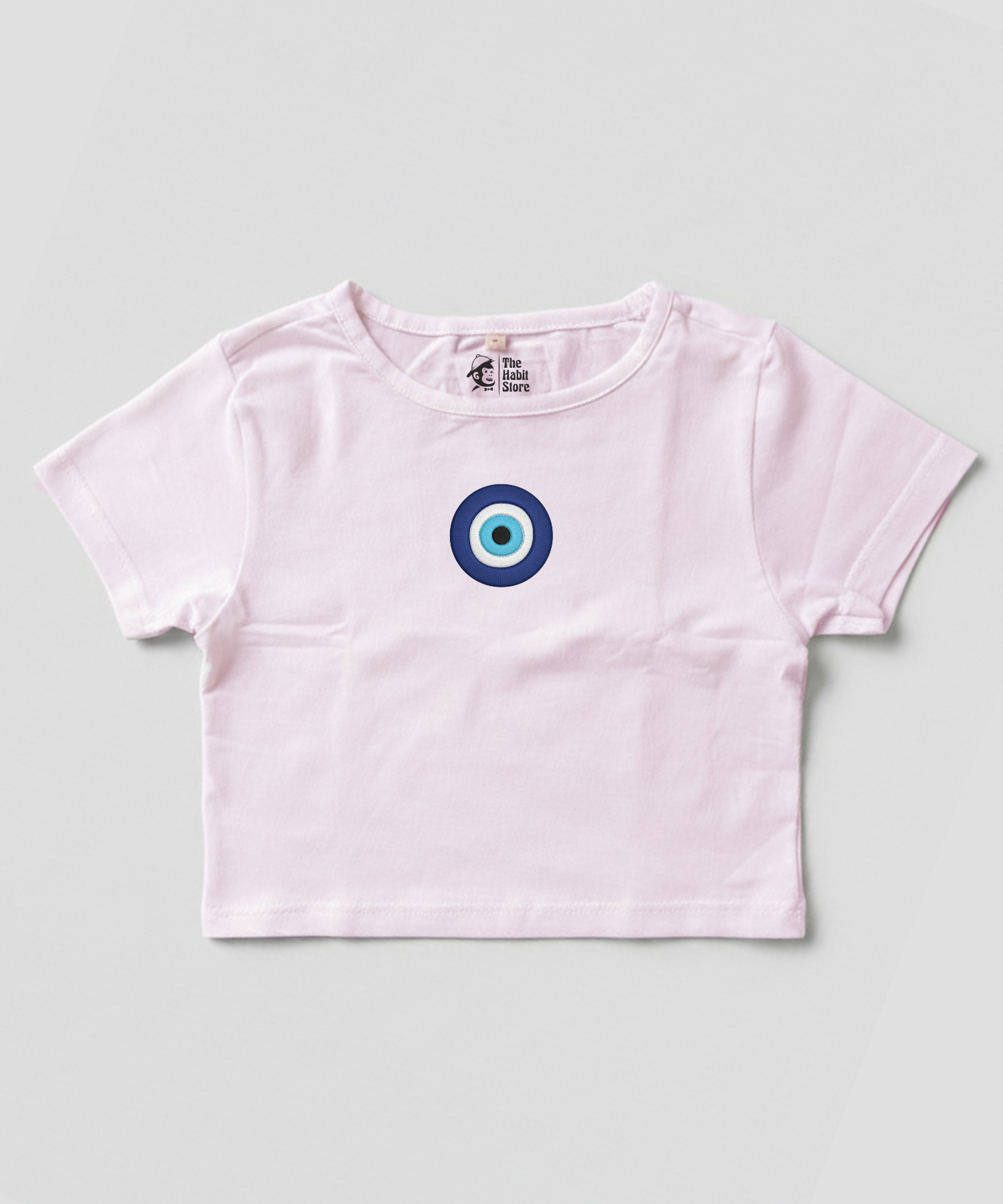 Good Vibes Only 🧿 Embroidered Women's Baby Tee