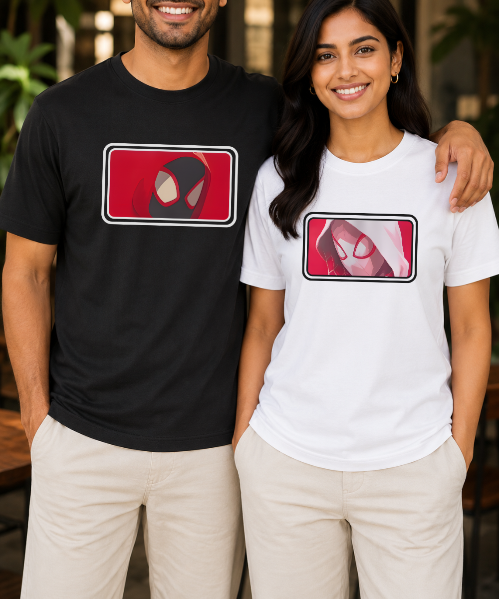 Spider-Man / Spider-Gwen – Couple Regular Fit T-shirts (Set of 2)