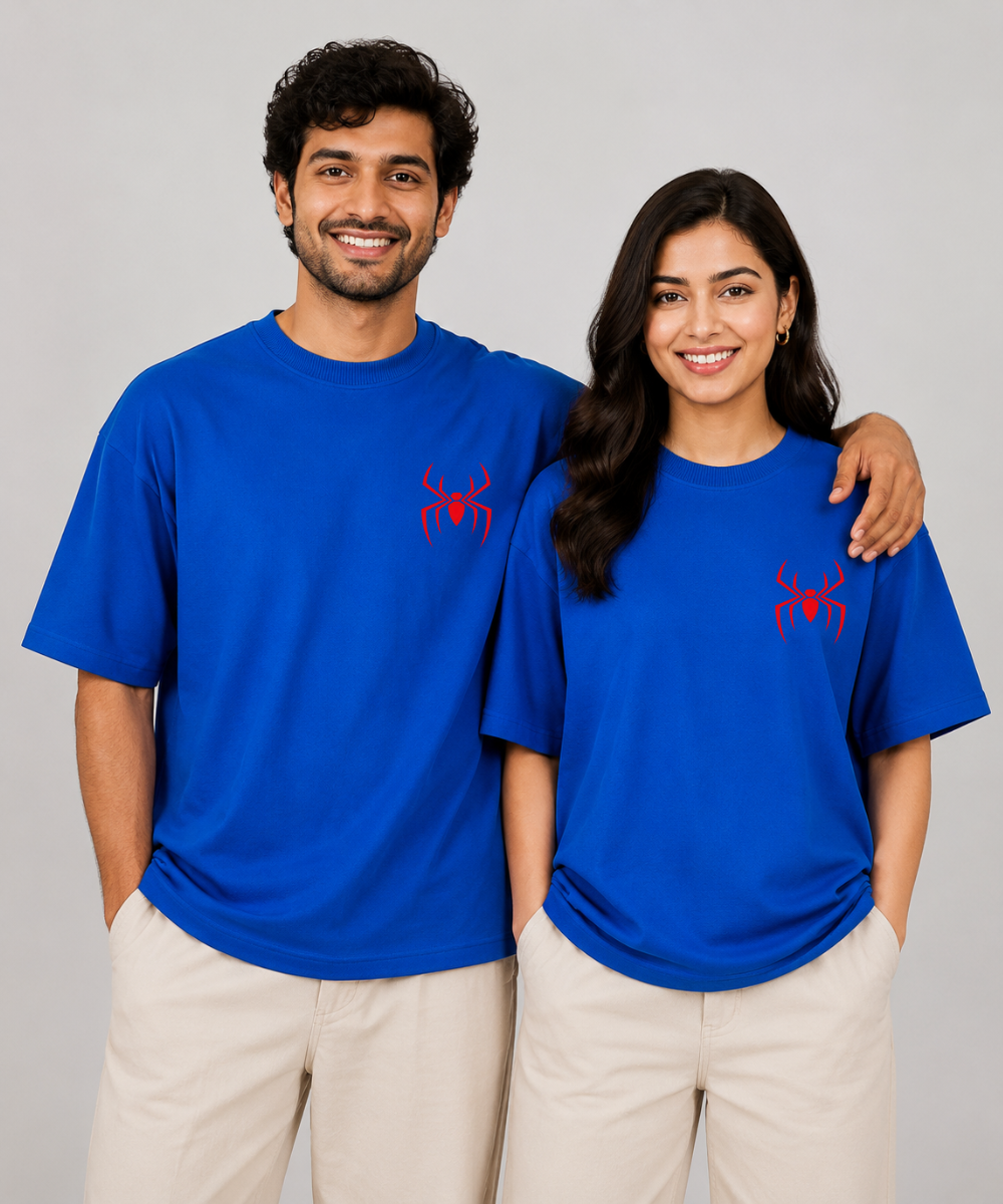 Great Power, Great Responsibility Spider Man– Couple Oversized Fit T-shirts (Set of 2)