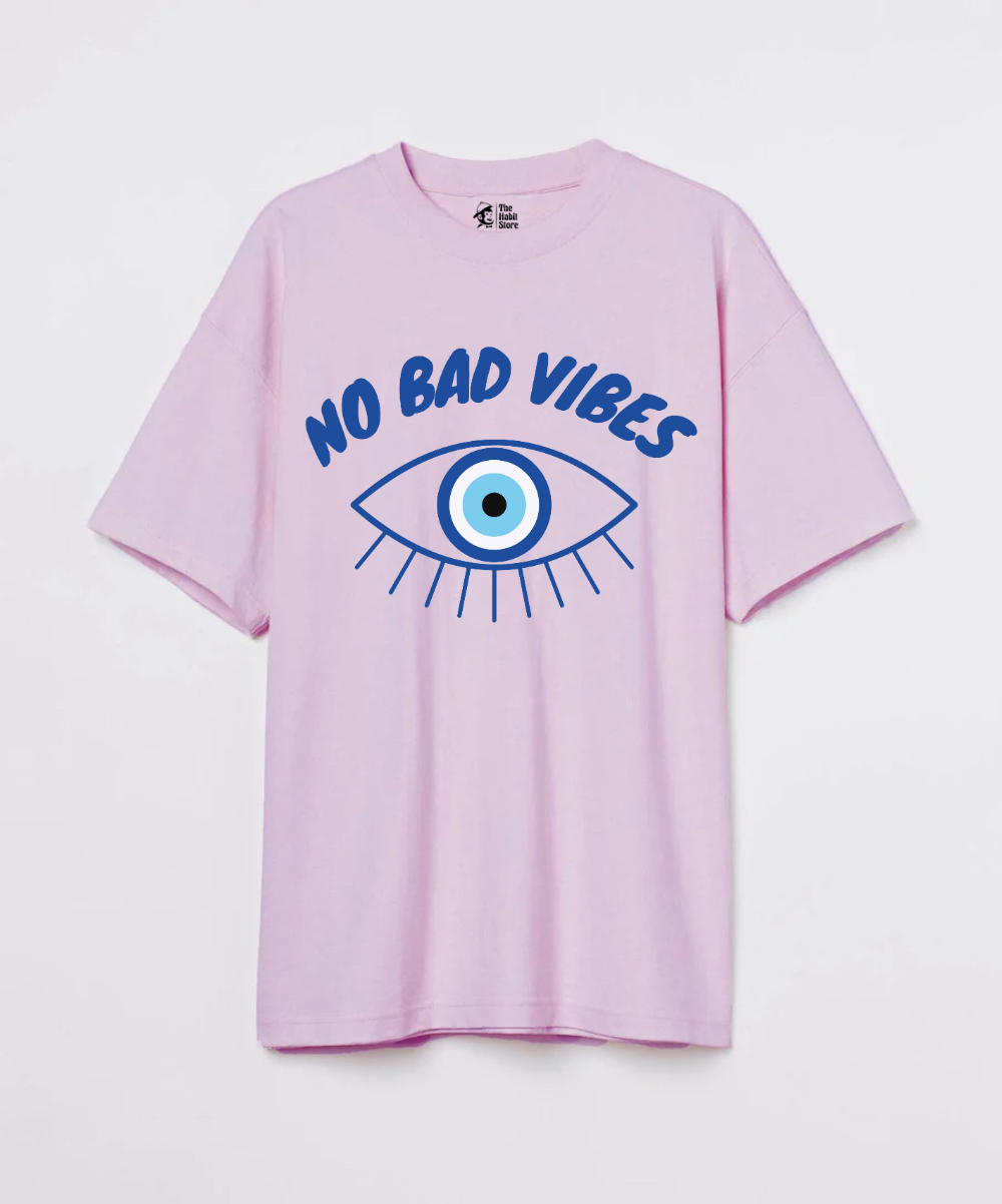 No Bad Vibes 240 GSM Unisex Oversized T-shirt