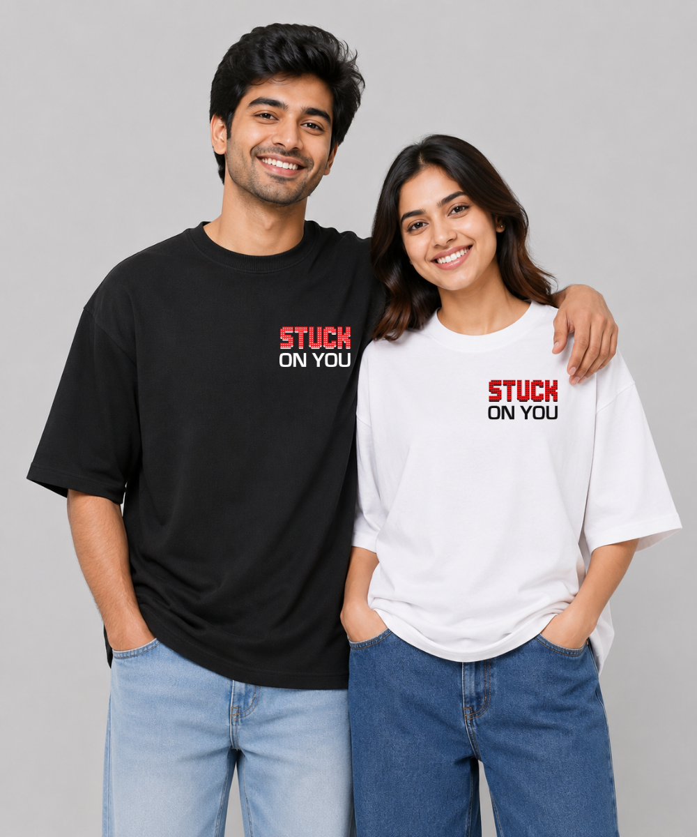 I Love You To Pieces – Couple Oversized Fit T-shirts (Set of 2)