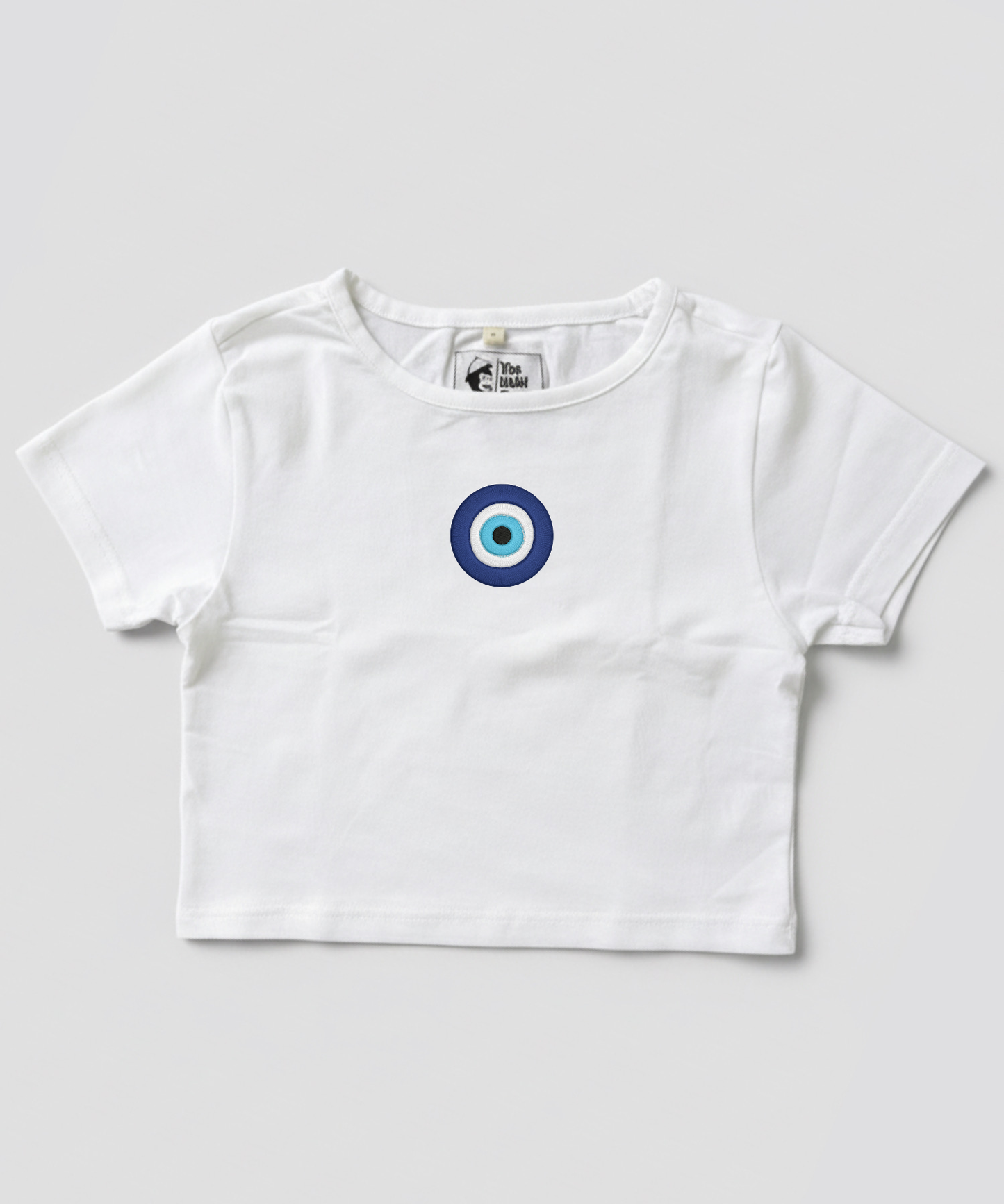 Good Vibes Only 🧿 Embroidered Women's Baby Tee