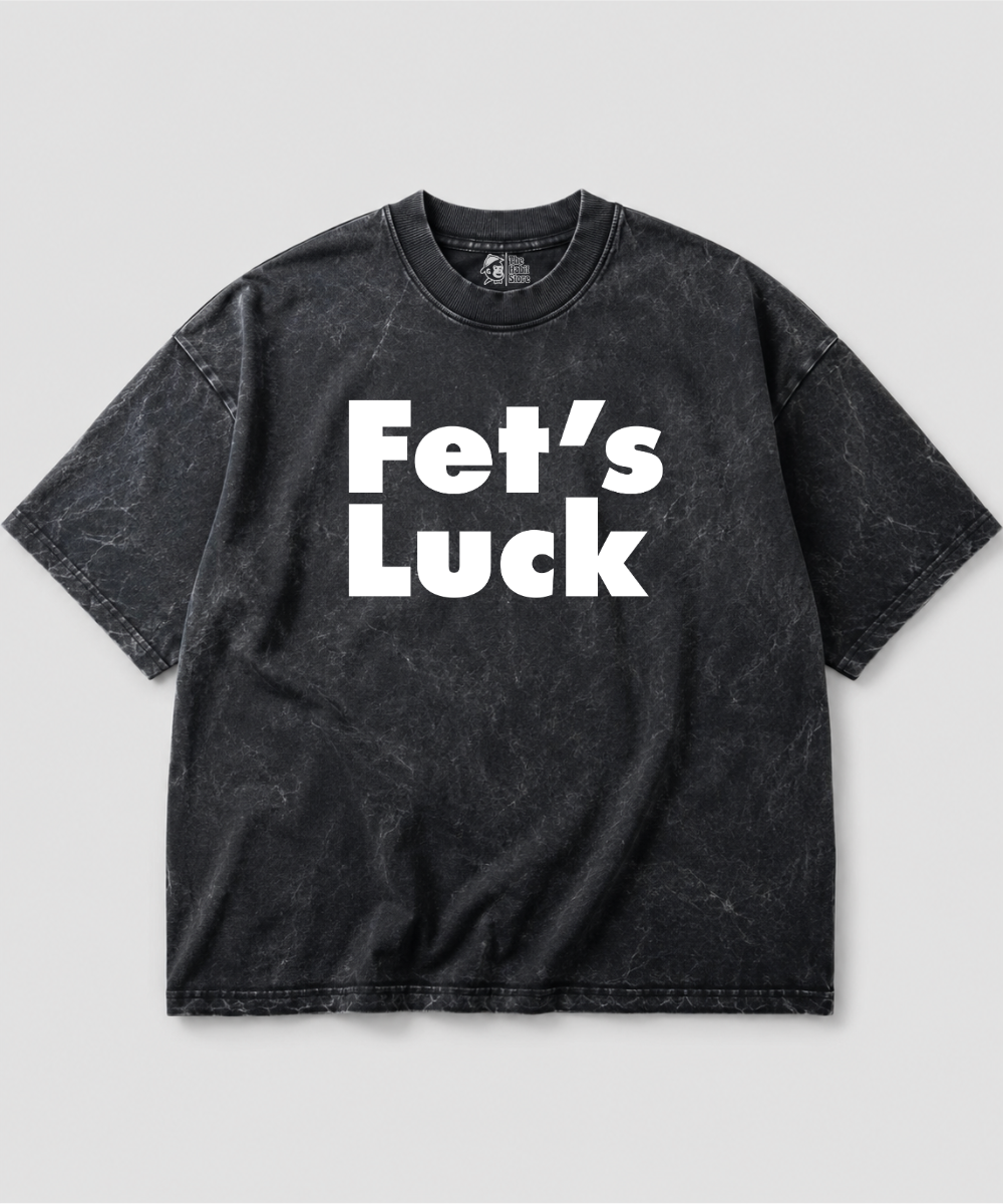Fet's Luck Acid Wash Oversized T-shirt | 240 GSM