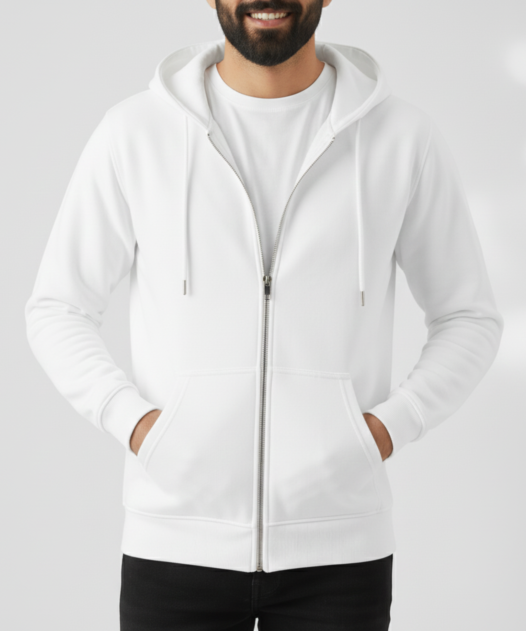 Cozy Haven: Unisex 400 GSM Fleece Wonderland Zipper Hoodie