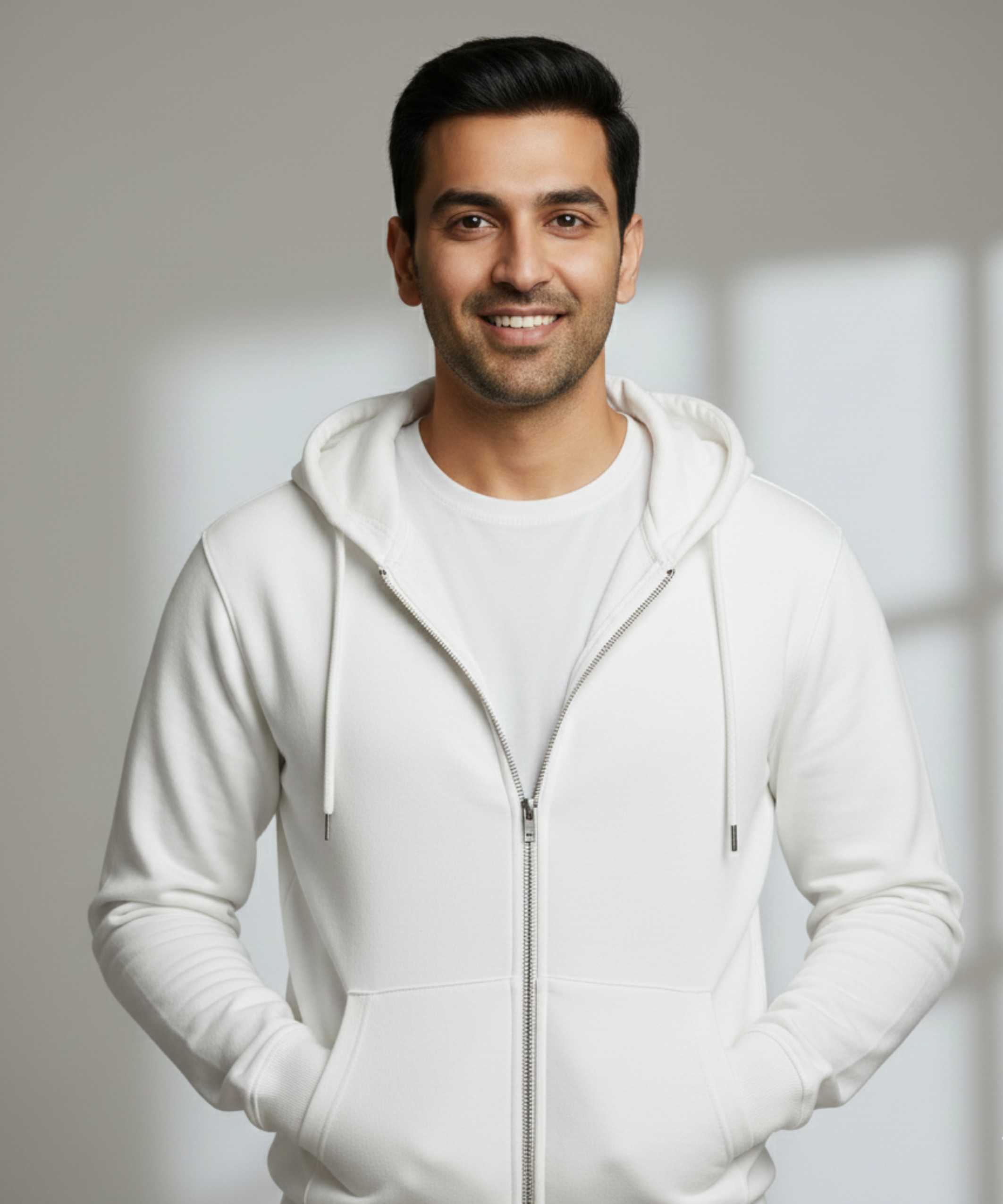 Cozy Haven: Unisex 400 GSM Fleece Wonderland Zipper Hoodie