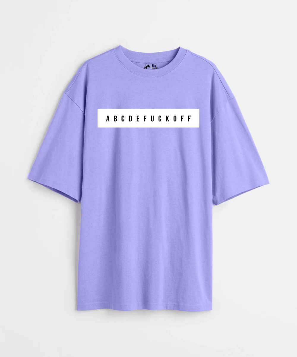 ABCDEFUCKOFF 240 GSM Unisex Oversized T-shirt