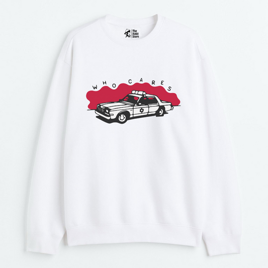 "Who Cares - Cozy Delight: Winter Bliss Unisex Oversized Sweatshirt (400 GSM)"