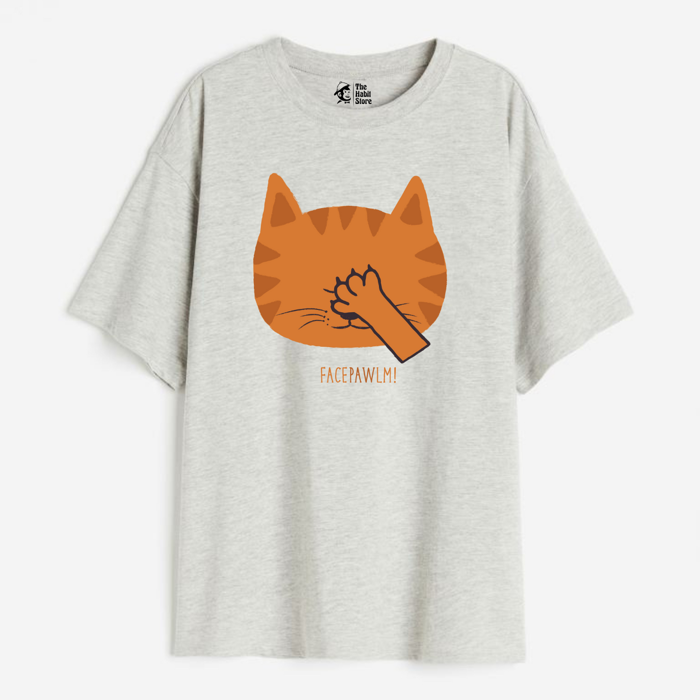 Facepawlm Lightweight 180 GSM Unisex Oversized T-shirt