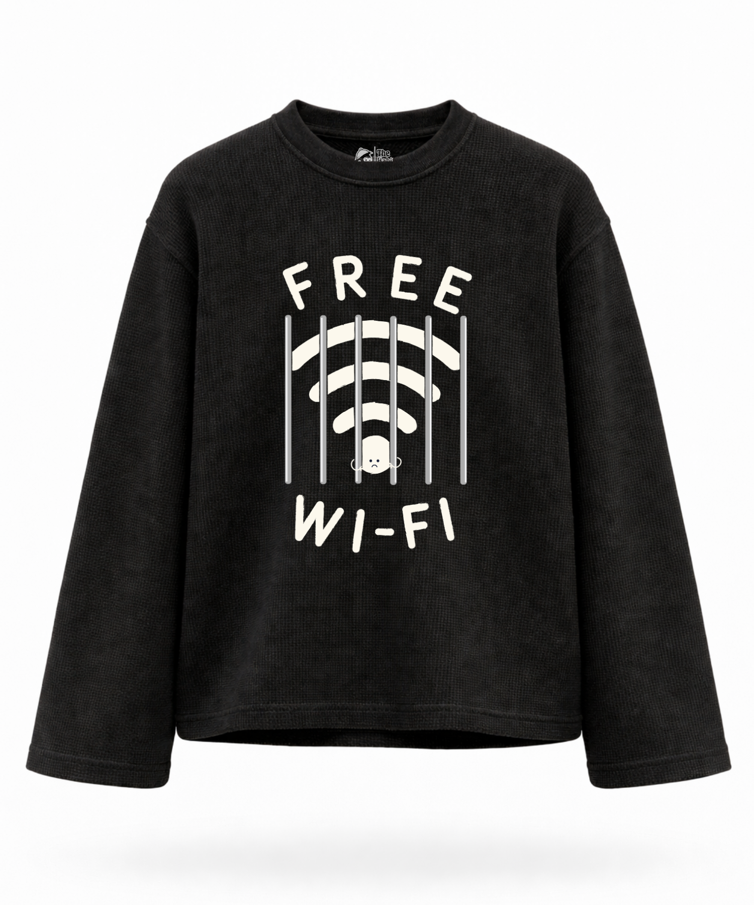 Free Wifi - Waffle Knit Oversized Full Sleeve