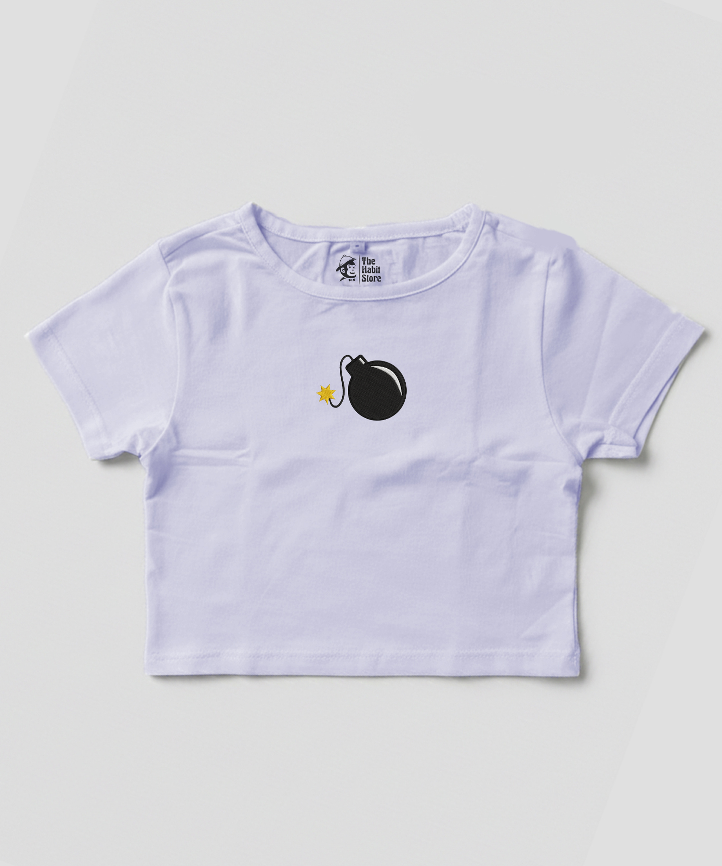 Bombshell 💣 Embroidered Women's Baby Tee