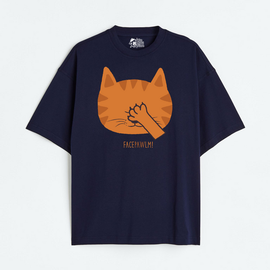 Facepawlm Lightweight 180 GSM Unisex Oversized T-shirt