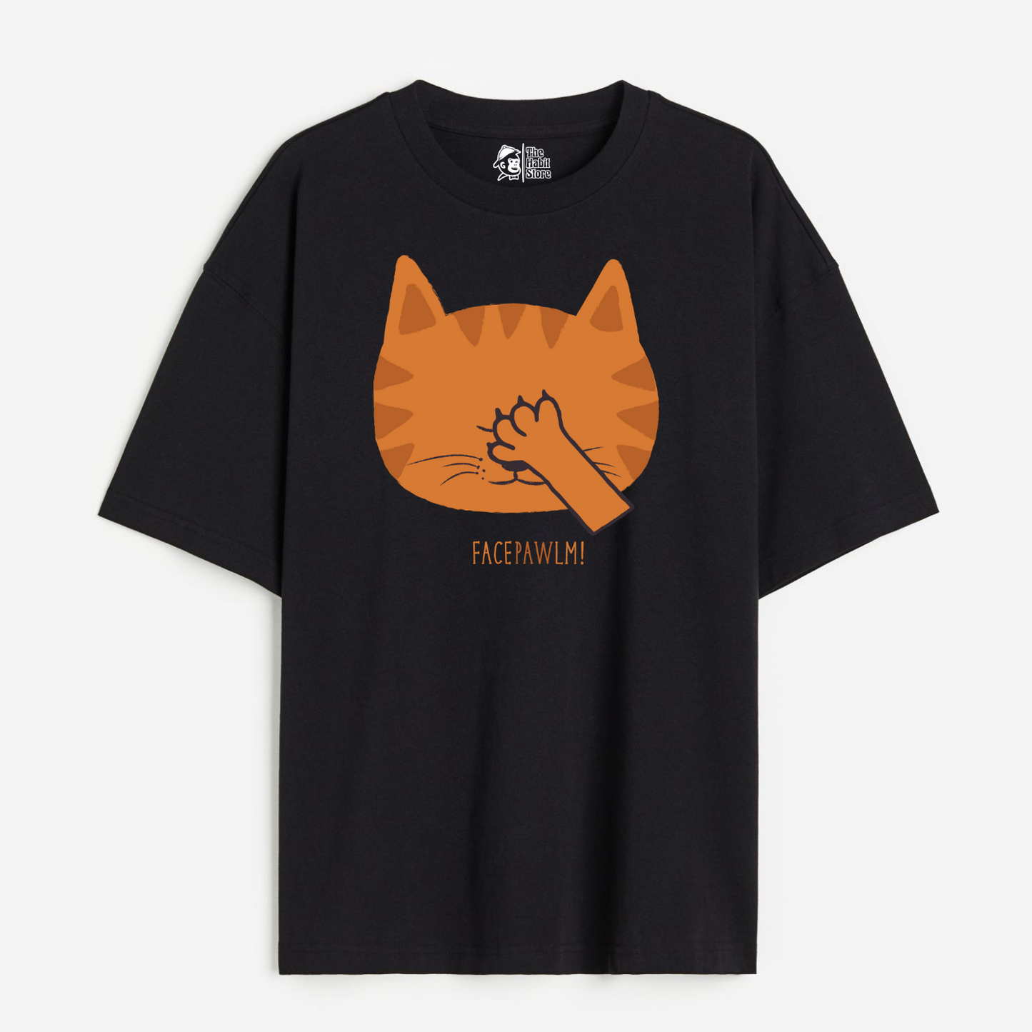 Facepawlm Lightweight 180 GSM Unisex Oversized T-shirt