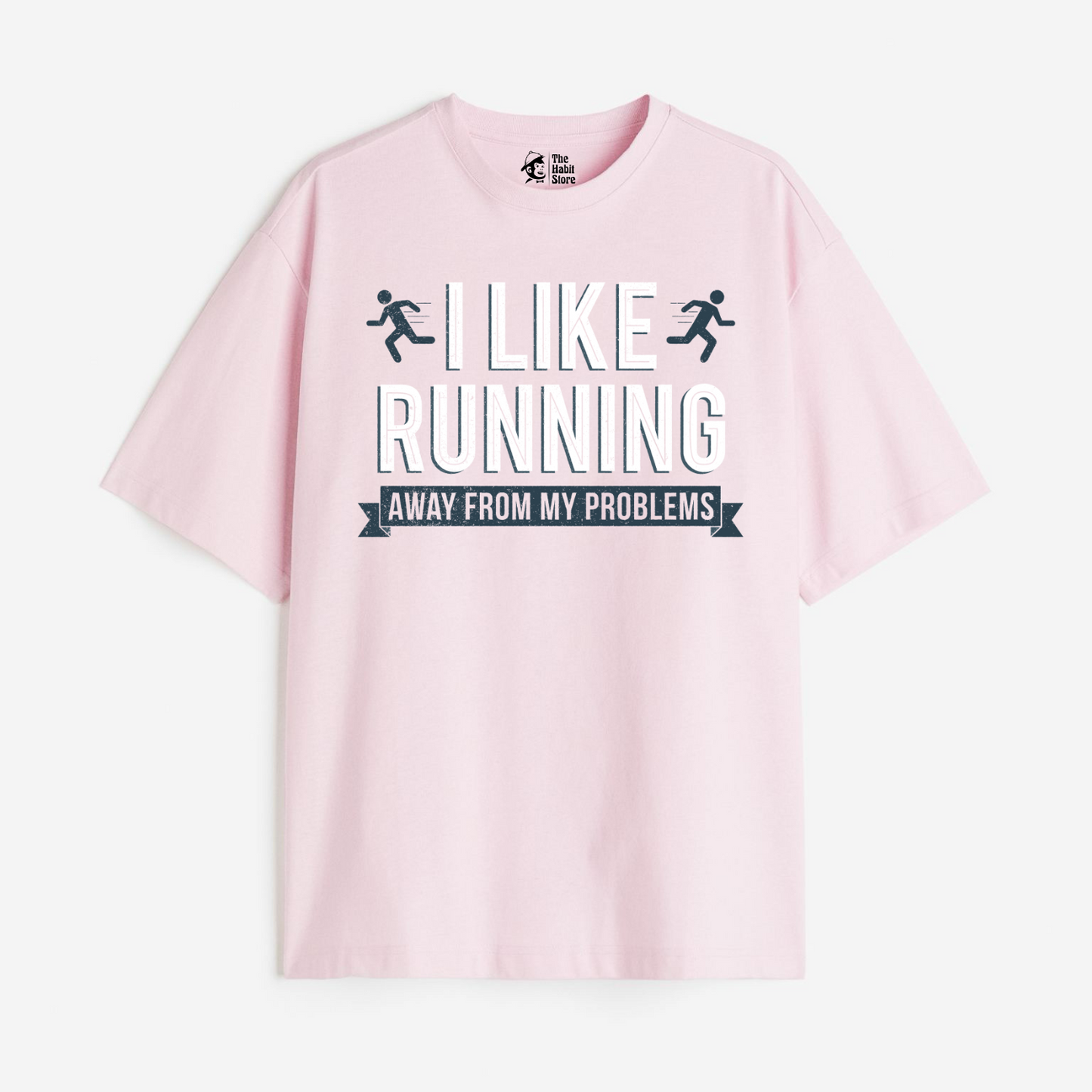 Running Away Lightweight 180 GSM Unisex Oversized T-shirt